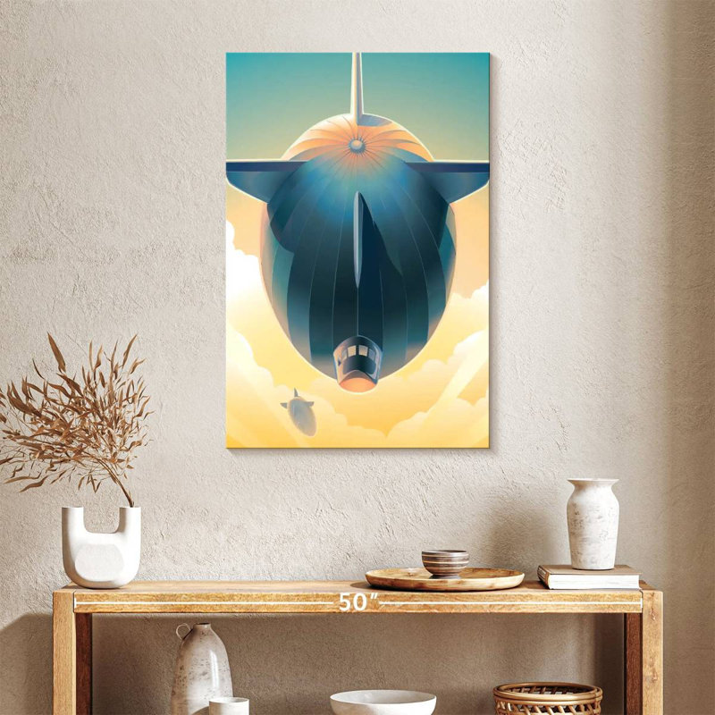 Mehar Blimps In The Sky, 36" H x 24" W