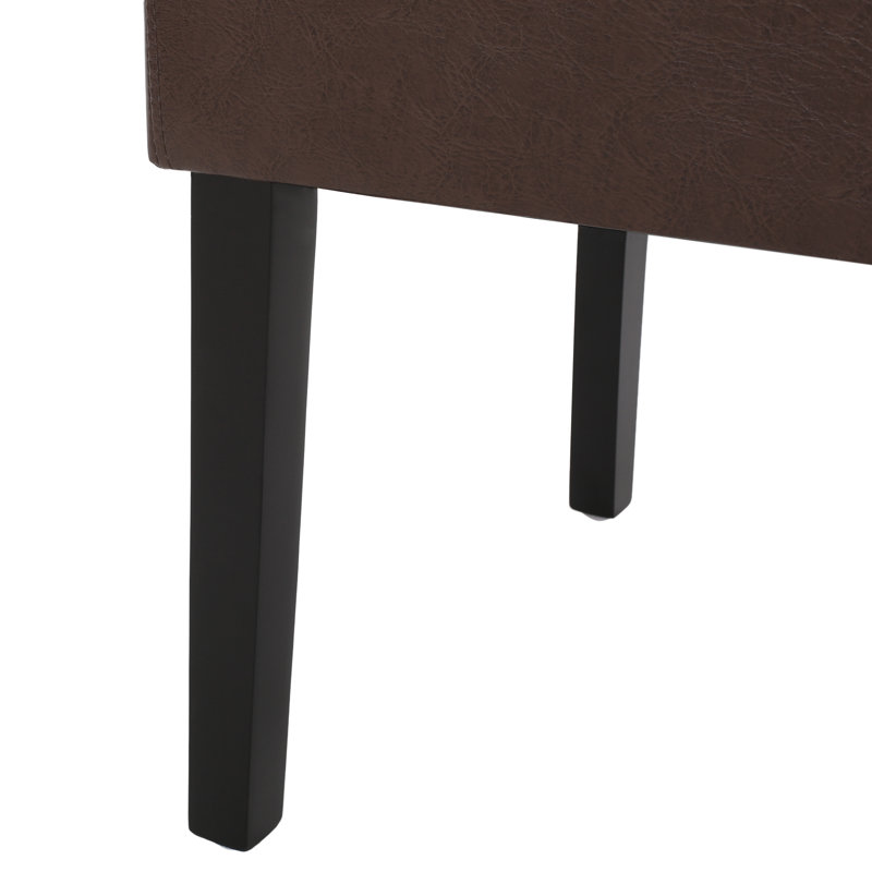 Chaise de salle à manger MP2 (ensemble de 2), Marron foncé