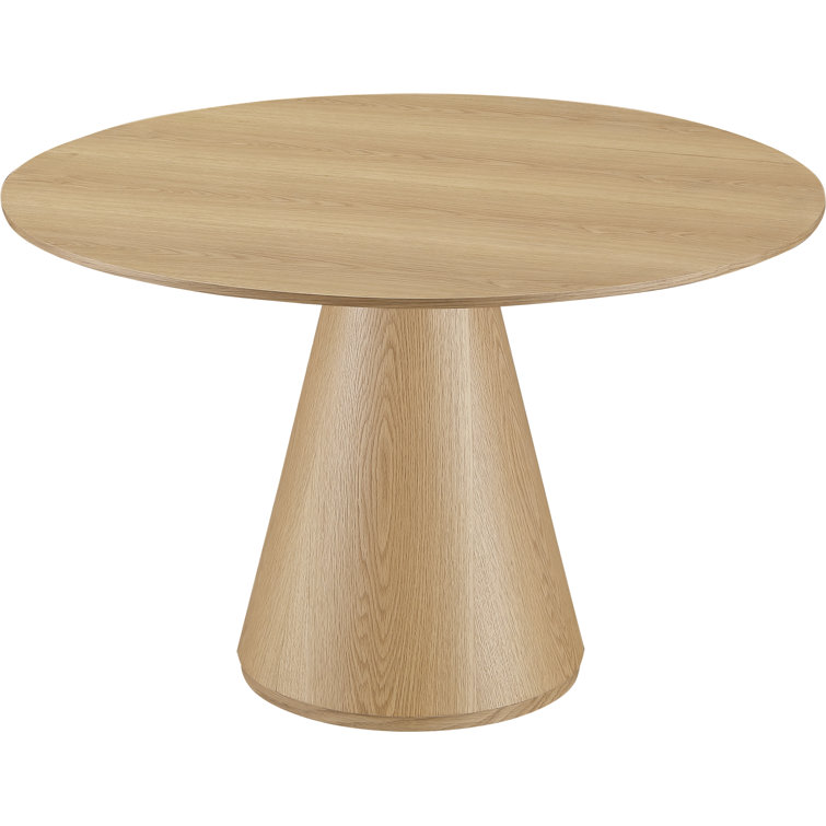 Conan Round Oak Dining Table for 4