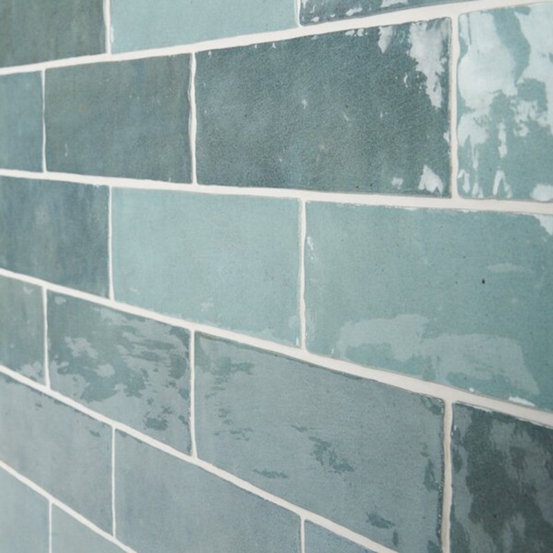 Portmore 3x8 Glazed Ceramic Tile, Turquoise