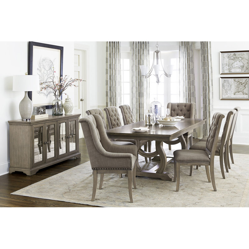 Bevers 8 - Person Trestle Dining Set
