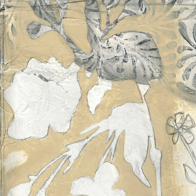 Neutral Garden Abstract I by Jennifer Goldberger - Wrapped Canvas Print, 30cm H x 30cm W