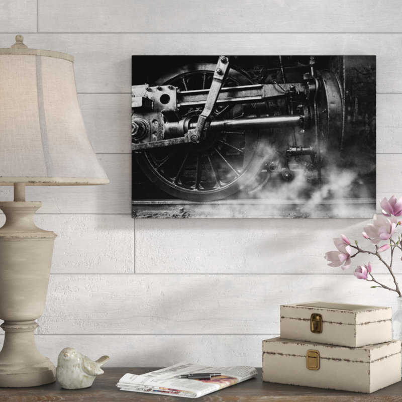 « locomotive air », reproduction de photo, H 32 po x l 48 po x P 1,5 po, Toile