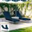 Coussins de chaise longue d'extérieur, ensemble de 2 coussins de chaise longue de patio (coussin seulement), coussin de chaise