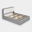Lit plateforme tapissier Shirae-1342655477