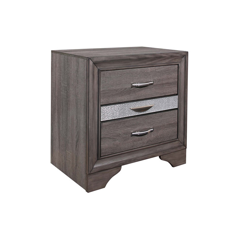 RYDER SPARKLE GREY NIGHTSTAND