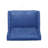 Oversized Textured Fabric Pushback Recliner, Navy Blue and Dark Brown