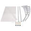 Dakota Fields 270 cm W x 98.5 cm D Retractable Door / Window Awning-1151302517