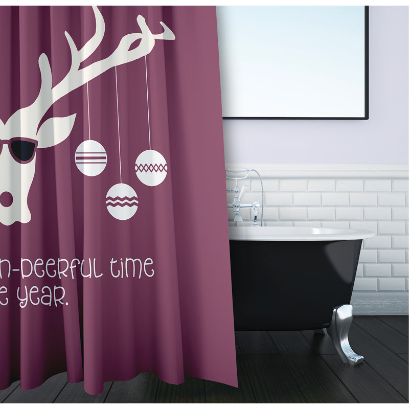 Rideau de douche Ireka par E by Design, Fleur de la Passion