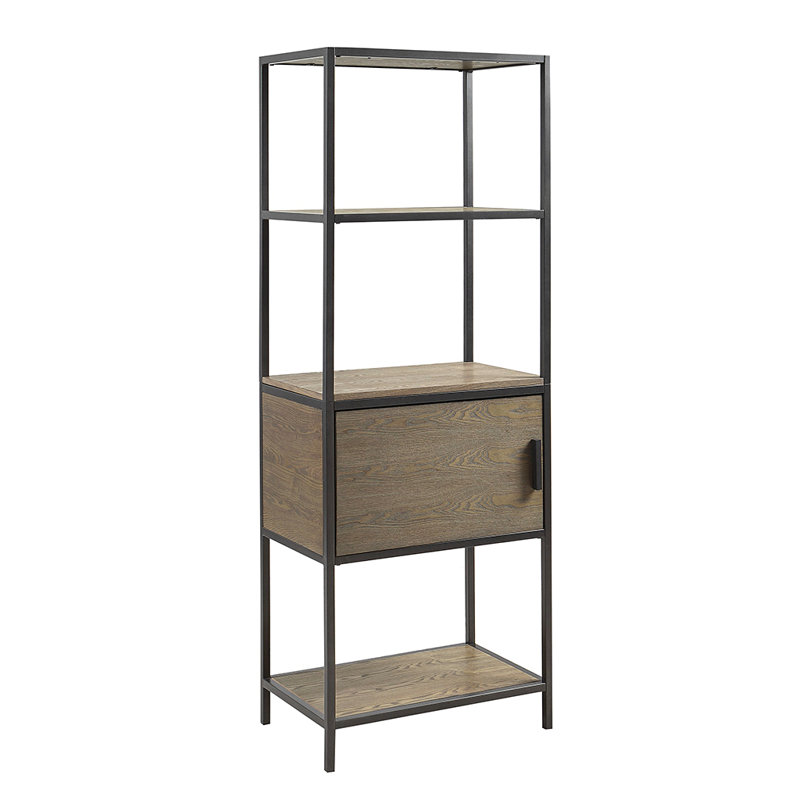3-Shelf Bookcase With Storage