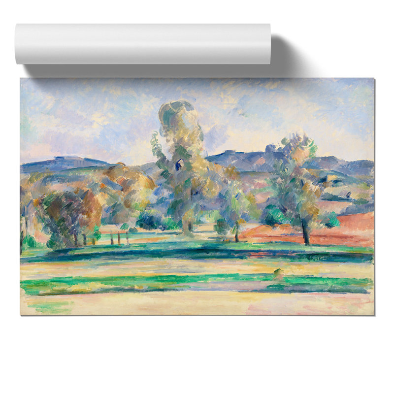 Autumn Landscape by Paul Cezanne - Unframed Painting, 59cm H x 84cm W x 0.1cm D