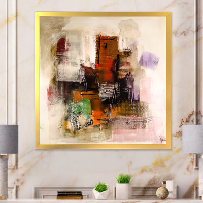 «Abstract Energetic Color Dance III», reproduction d'art sur toile encadrée