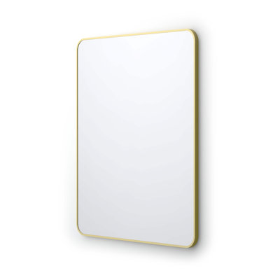 Premium Metal Frame Shatterproof Wall Mount Mirror - FM2