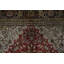 Luxueux tapis turc en soie à médaillon rouge 5 x 8