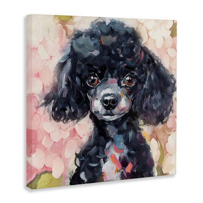 Little Black Poodle Canvas, design by Tina LeCour