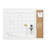 Thomas Martha Stewart Magnetic Dry Erase Monthly Calendar and Cork Board Combo with Included Marker, Magnets-89798293