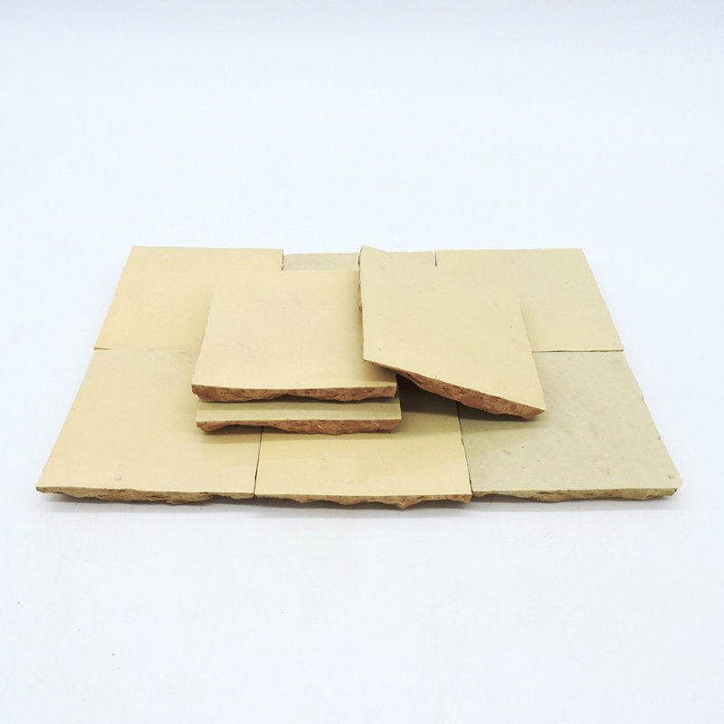 Carreau de sol et de mur en terre cuite 4 po x 4 po, Beige