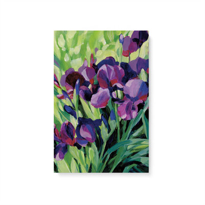 Bold Iris Blooms Rolled Canvas