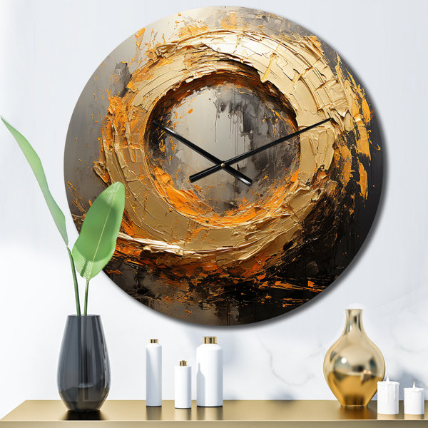 DesignArt Metal Wall Clock | Wayfair