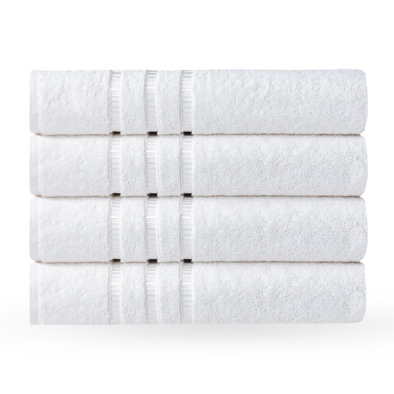 Bath Towel Set 100% Turkish Cotton Soft & Absorbent, White