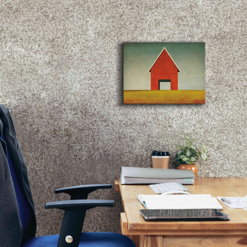 «Red Barn Summer» par Ryan Fowler, H 12 po x l 16 po x P 0,75 po