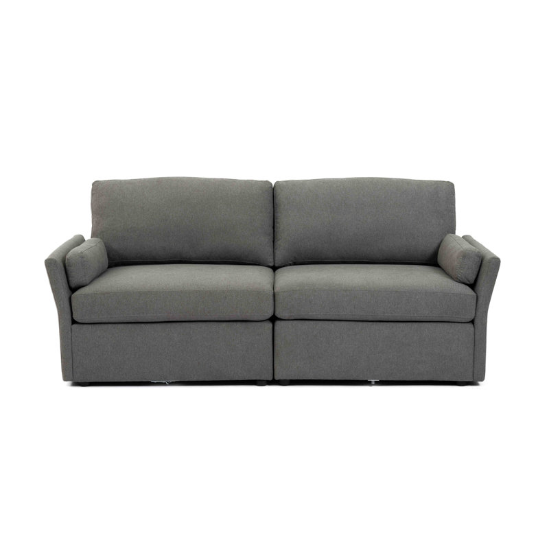 Grimsby 73' Upholstered Sofa, Gris