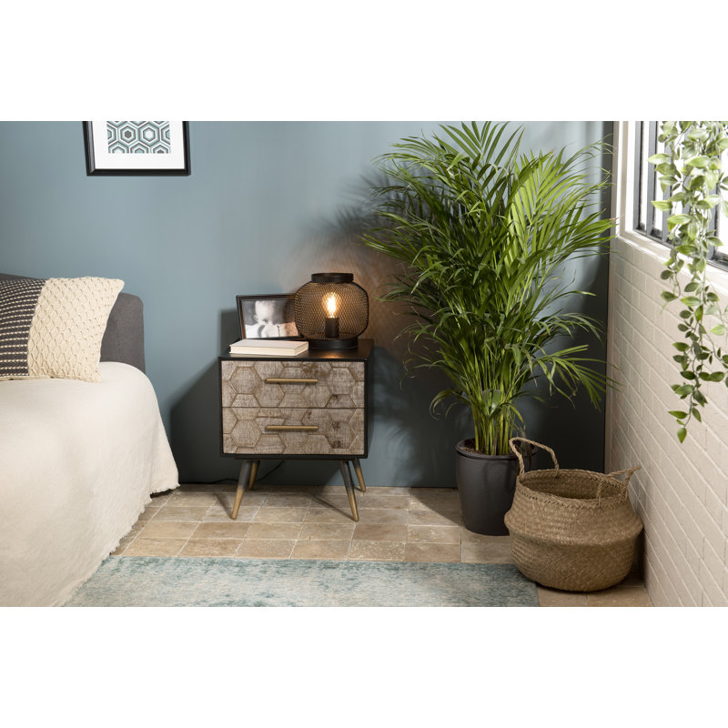 Wickersham 44 cm W Bedside Table