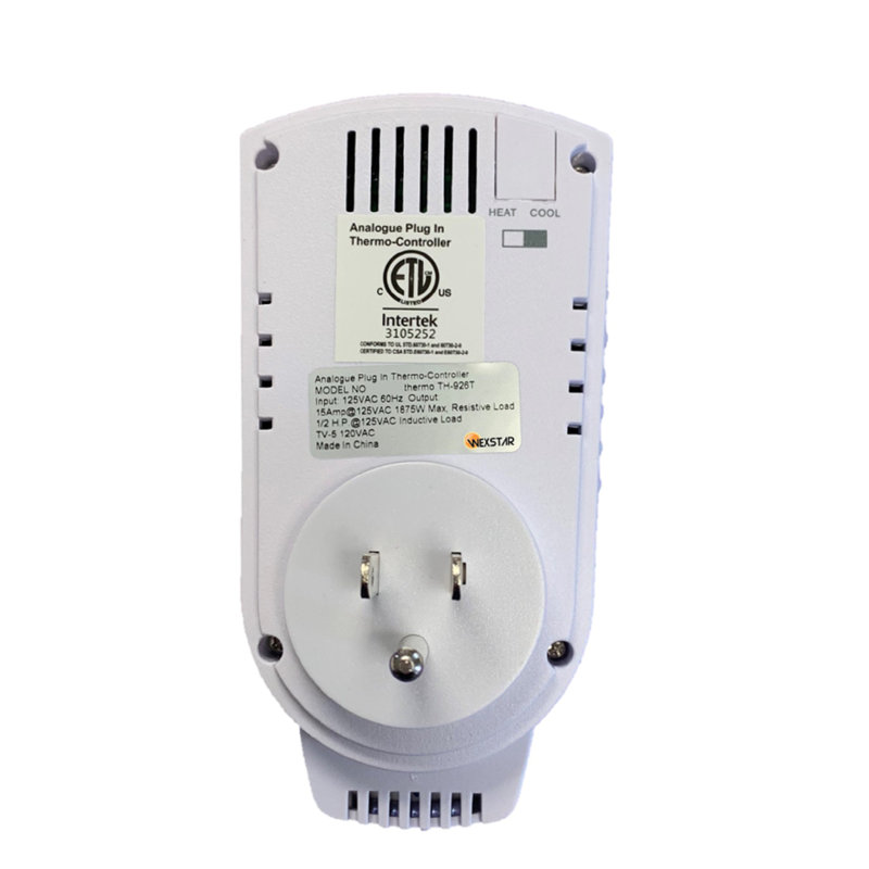 Thermostat blanc non programmable Wexstar