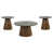 3 Pieces: Coffee Table, 2 End Tables