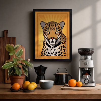 Leopard in Radiance Modern - Framed Print