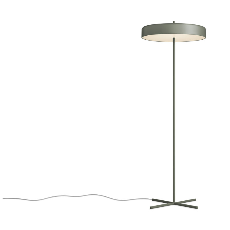 Bobber LED Floor Lamp, Gray Green