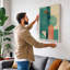 Geometric Harmony Minimalist - Wrapped Canvas-509112037-509112041