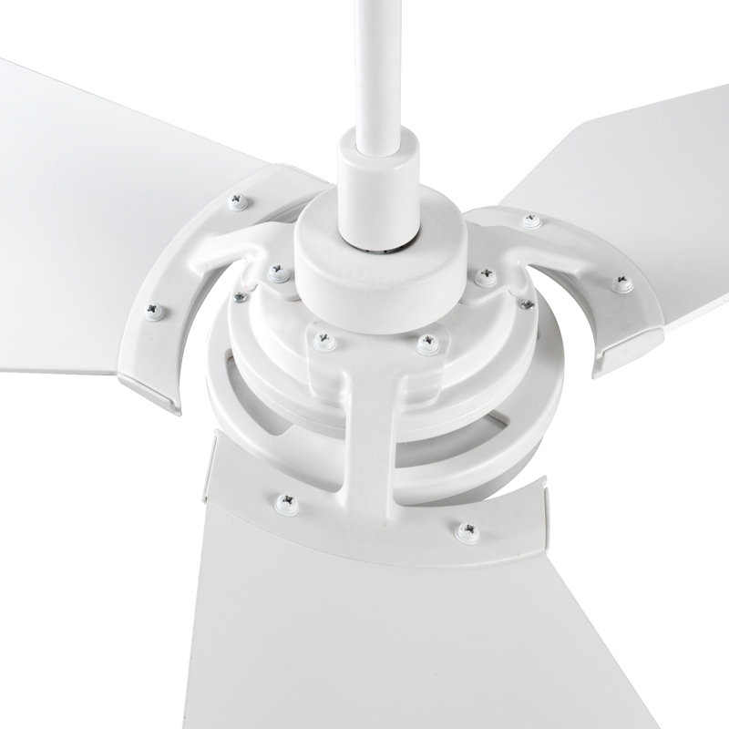 3 - Blade LED Smart Ceiling Fan with Remote Control and Light Kit Included, 56", White