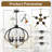 5 - Light Circle Candlelight Glass Chandelier-2113671919