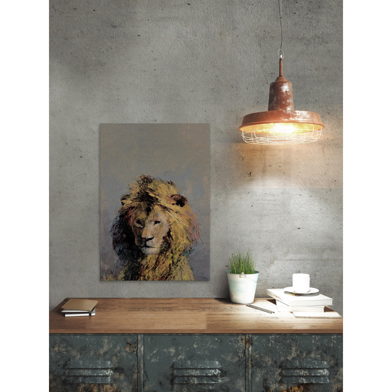 «Retrato De Lion», reproduction sur toile tendue, H 12 po x l 8 po x P 1,5 po