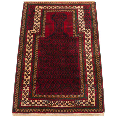 Lynnisha One-of-a-Kind 2'11" X 4'11" New Age Wool Area Rug in Dark Navy