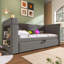 Upholstered Daybed with Trundle Bed-568174233