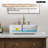 19" White Vitreous China Rectangular Vessel Bathroom Sink