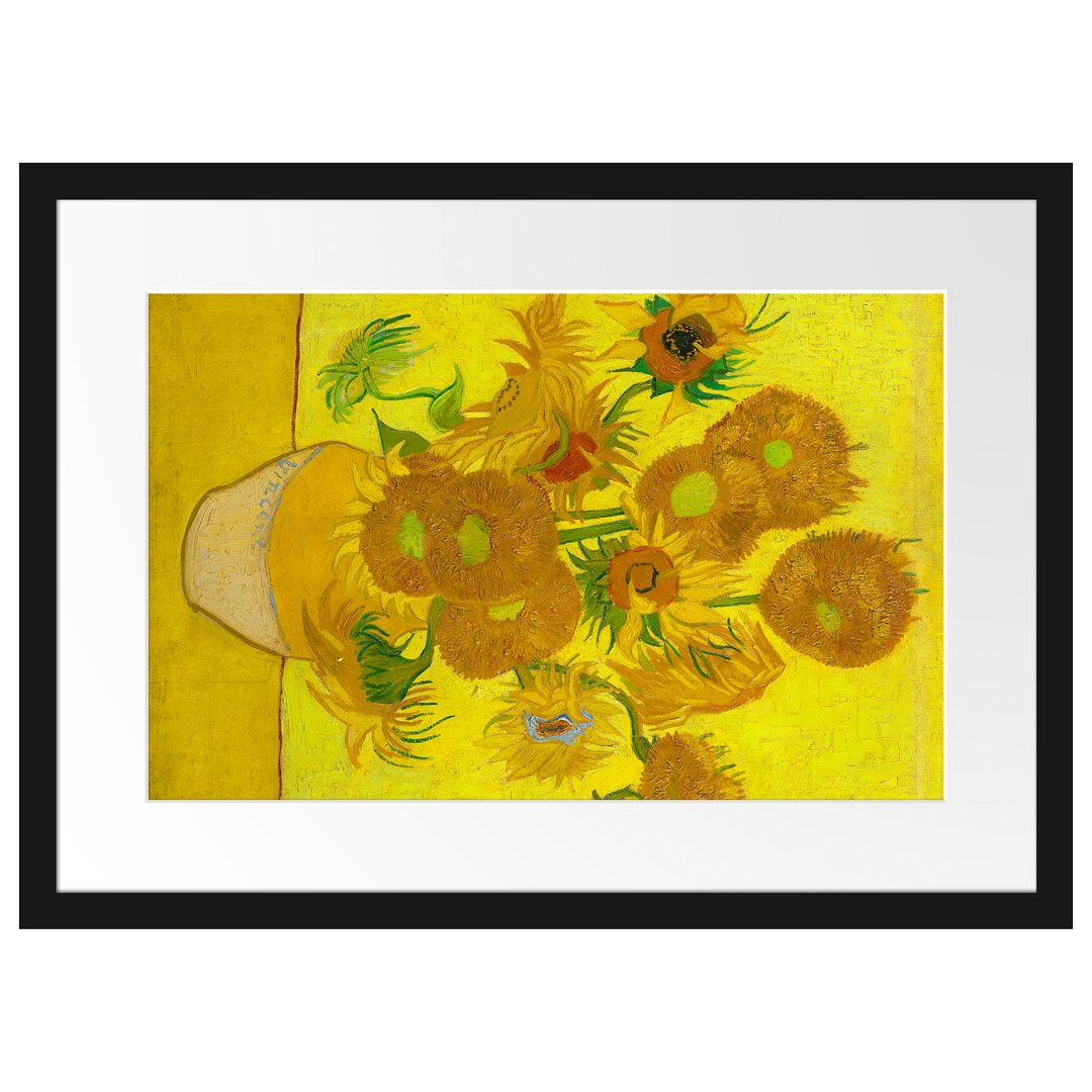 Gerahmter Kunstdruck Sunflowers II von Vincent Van Gogh