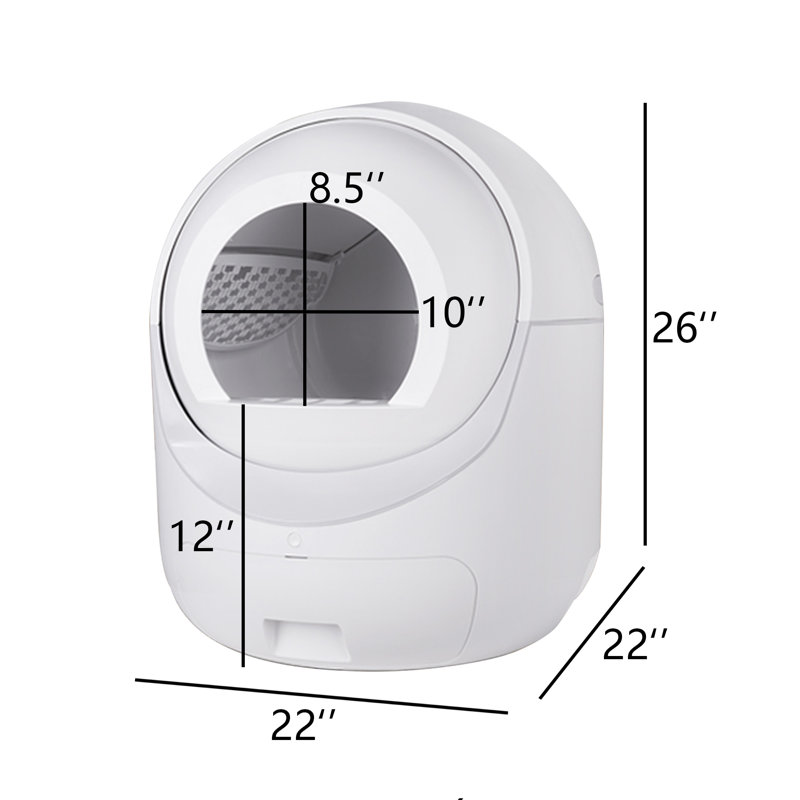 Olefin Enclosed Self-Cleaning Litter Box