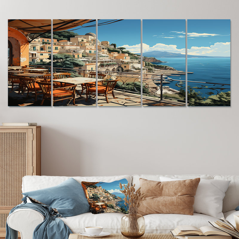 Ensemble de 5 décorations murales Capri, H 32 po x l 80 po