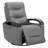 Britnee Genuine Leather Swivel Power Recliner-1194143543