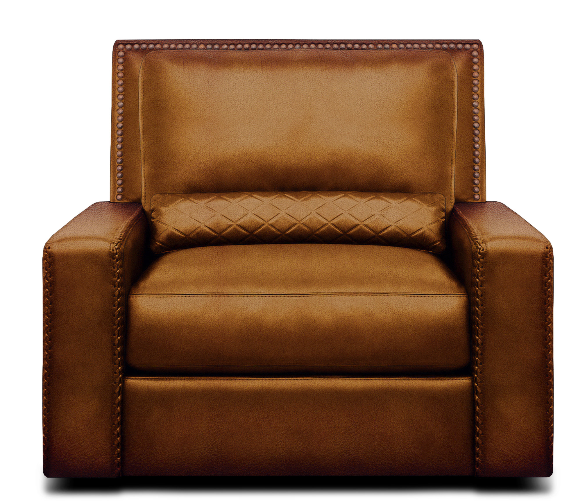Eleanor Rigby Urban Cowboy Leather Swivel Chair And A Half Wayfair