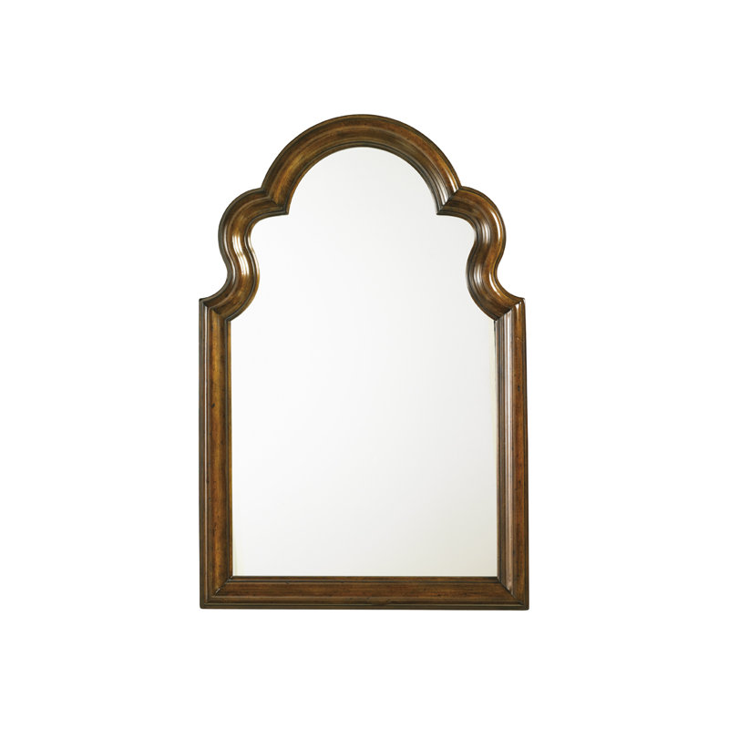 Autumn Brown Rustic Cherry Traditional Rectangular Dresser Mirror