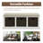 Rustic Storage Bench with 3 Removable Classic Rattan Basket , Entryway Bench with Removable Cushion -1632305575