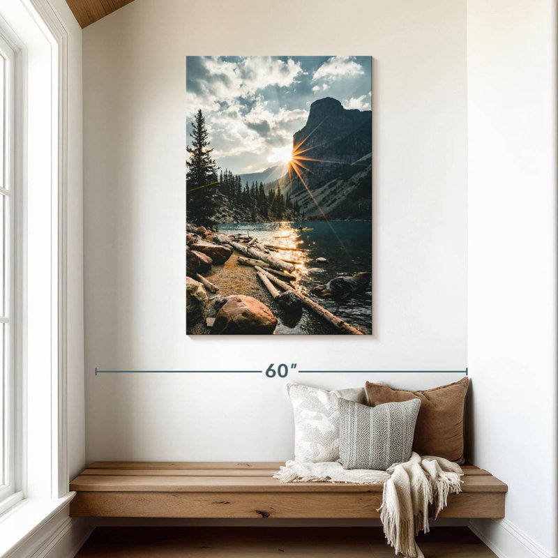 Alvord Moraine Lake Sunburst, H 45 po x l 30 po
