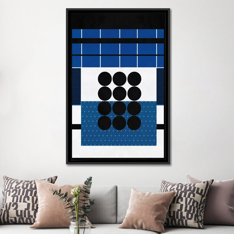 Albree Graphic Art Print, 60" H x 40" W x 1.5" D, Black Framed Canvas, No Mat