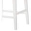 Tabouret blanc de 17 po avec repose-pieds