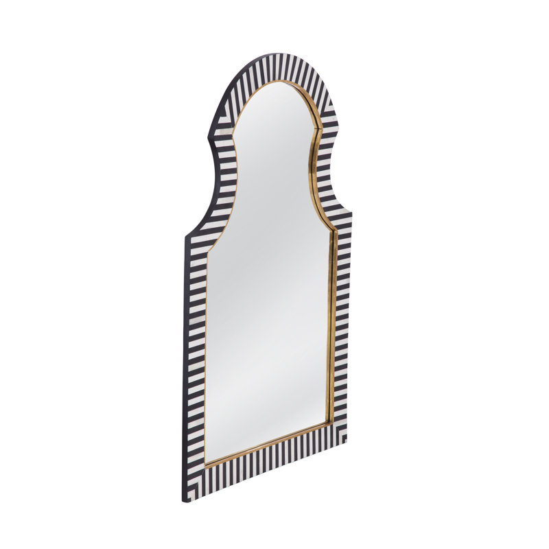 Martens Bone Striped Wall Mirror
