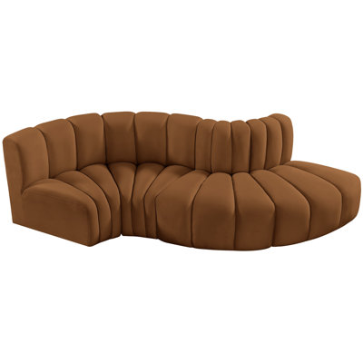 Houssam Upholstered Curved Sectional Reversible